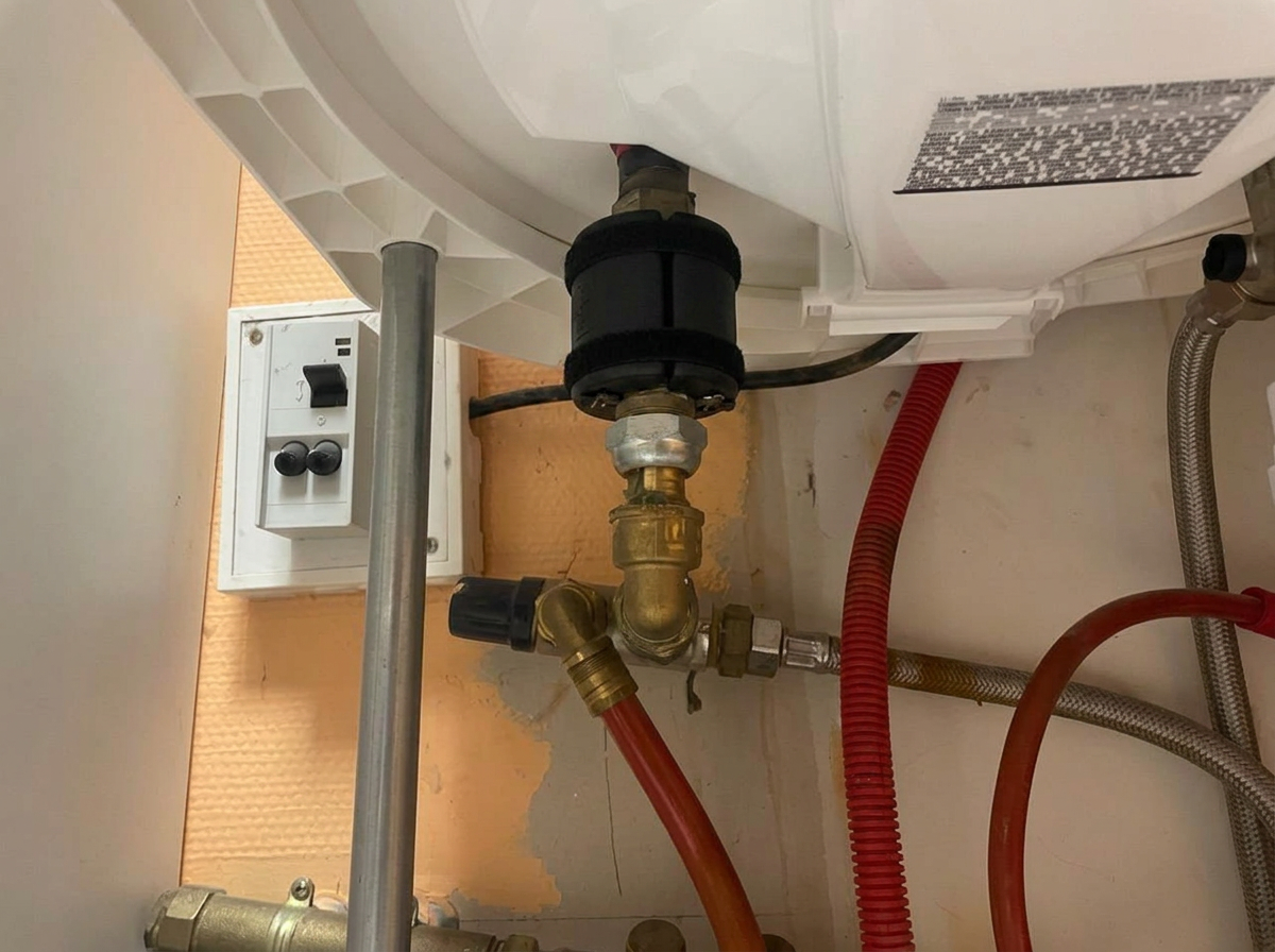 Ring DN15 installé sur un départ ECS de cumulus